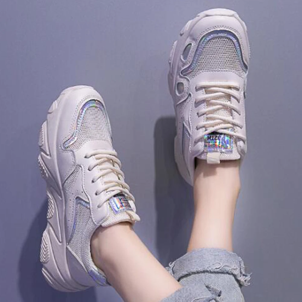Весенние дышащие женские кроссовки женская обувь для бега трендовая спортивная