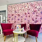 Осенняя цветная искусственная Цветочная настенная панель Роза Гортензия Свадебный фон Декор вечерние отеля Рождественский цветок настенное украшение