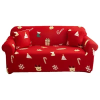 fashion sofa slipcover cartoon print polyester stretch couch cover christmas decoration couch cushion sofa cover 1 set
