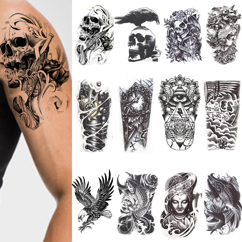 24 листов Водонепроницаемый боди-арт татуировки стикер красивый Татуировка блеск
