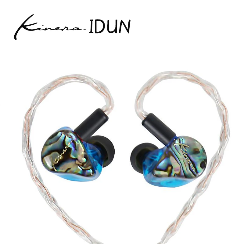

KINERA IDUN In Ear Earphone 2BA+1DD Hybrid Sport Earphone With Silver Copper Weave Cable