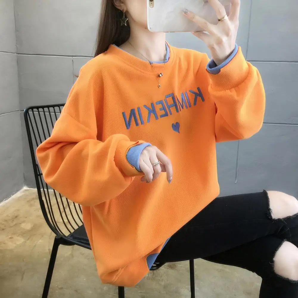 Sweatshirts women 2020 Oversized crewneck sweatshirt Female jacket Pullover Cute clothes sweetshirt Pastel clothes Cute tops