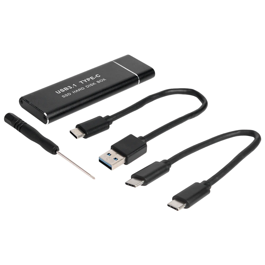Корпус для внешнего жесткого диска M.2 SATA NVME на USB 3 1 M2 B Key/B + M Key/M Key 2230/2242/2260 SSD