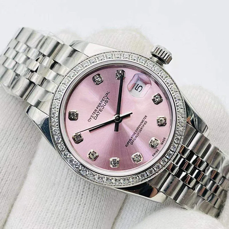 

Luxury Brand Woman Watch 31MM Automatic Mechanical Watch Steel belt waterproof watch fashion classic watch Boob