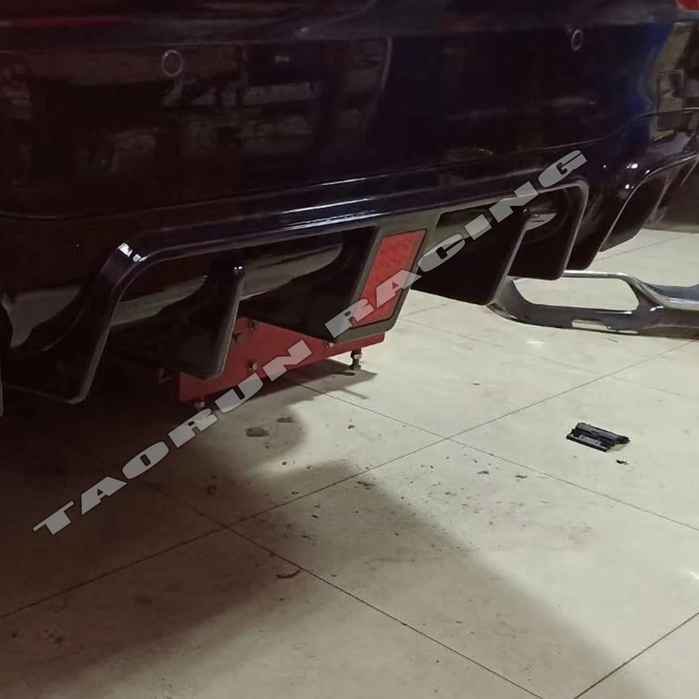 W213 B Стиль PP задний диффузор с выхлопными наконечниками для Benz W213 E200 E260 E300 E320 E43 E53 E63 4 Двери Седан с Amg посылка