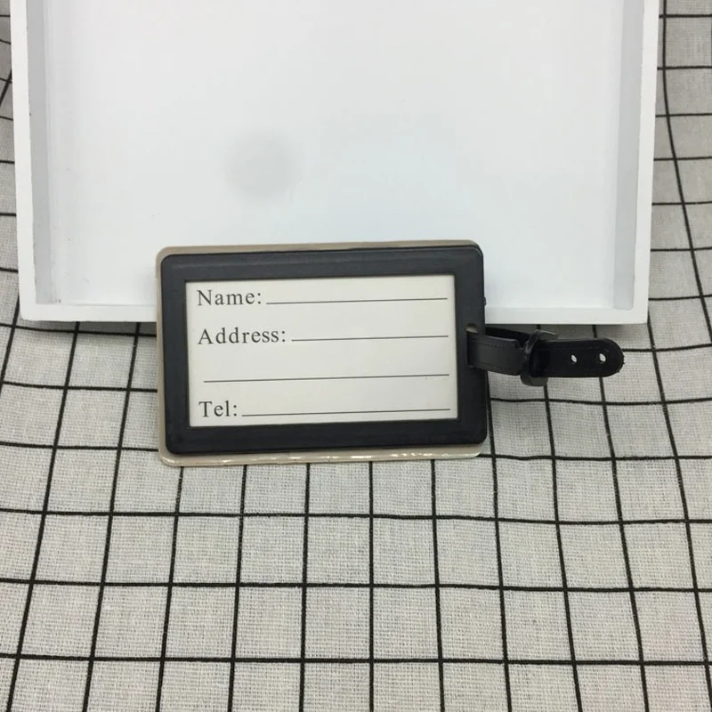 

Cute Fruit Pattern Women Suitcase Luggage Tag Cartoon ID Address Holder Baggage Label Silica Ge Identifier Travel Accessories