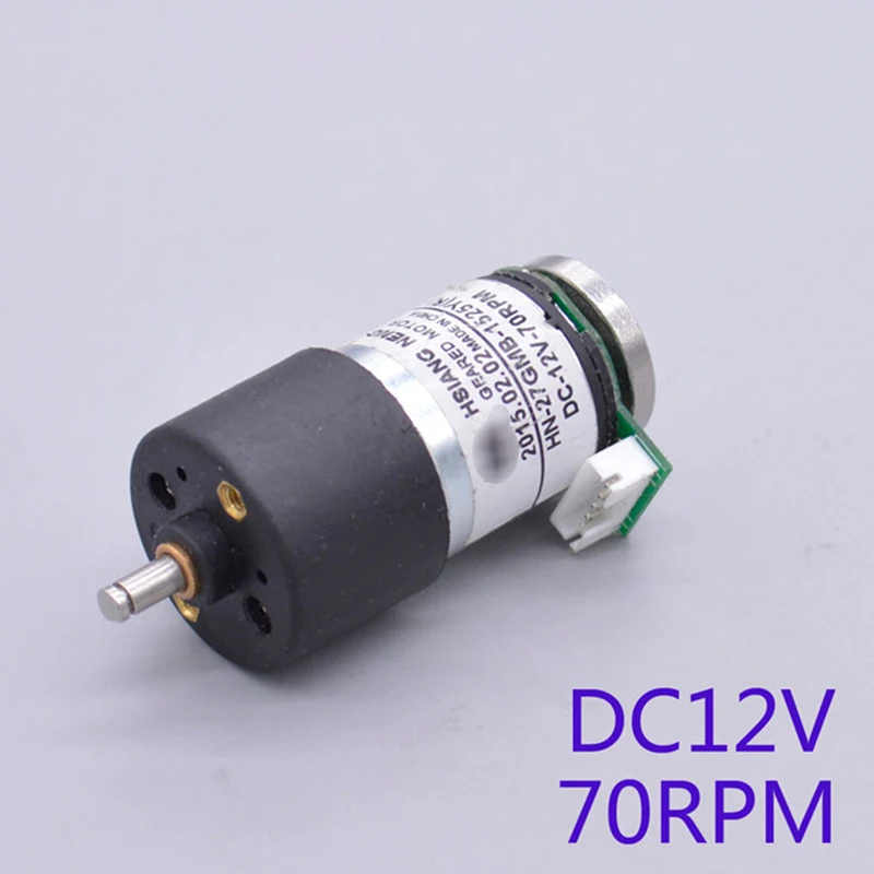 Original Geared Motor Micro DC with Hall Sensor Robot Model 12V 70RPM HN-27GMB-1525 XD |
