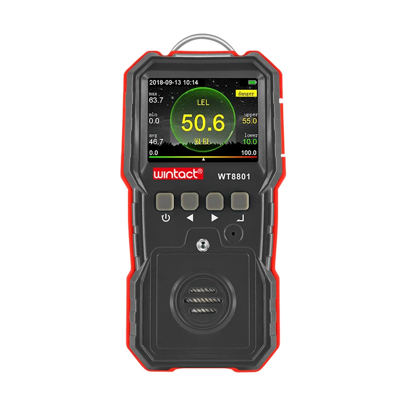 

Портативный анализатор утечки горючих газов со светодиодным дисплеем wповрежденный WT8801
