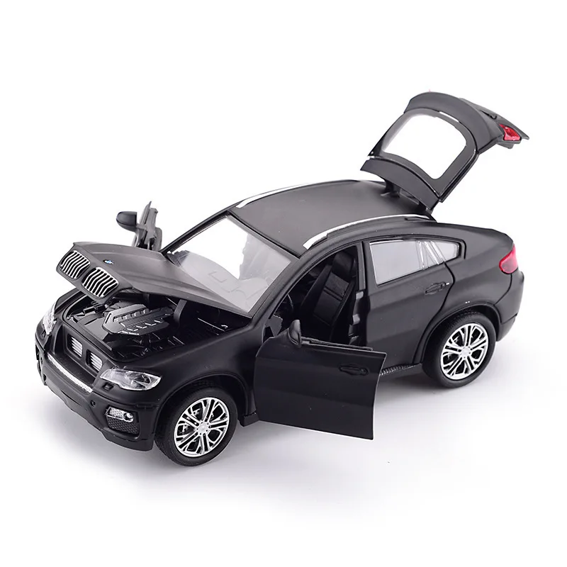 Детские игрушки модель автомобиля BMW X6 литые транспортные средства 1:32 металл со
