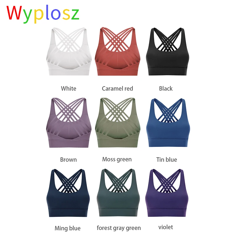 Wyplosz Sports Bra Cross Sports Top Beauty Sports Bra For Women Gym Sports Underwear Seamless Fitness Top Sexy Push Up Yoga Bras
