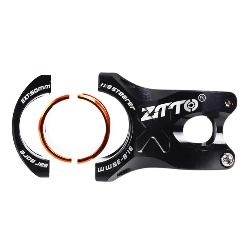MTB 50mm Stem ultralight -0 Degree CNC 35mm 31.8mm Handlebar Bicycle 28.6mm Steerer Mountain Road Bike Parts Racing Cycl | Спорт и