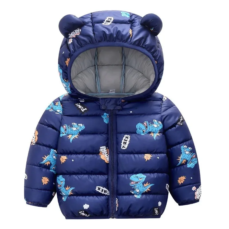 

Kids Clothing Childrens' Warm Down Jacket Winter Baby Girl Zipper Hooded Costume Boys Outwear Parka 0-6T Child Down Coat Jacket