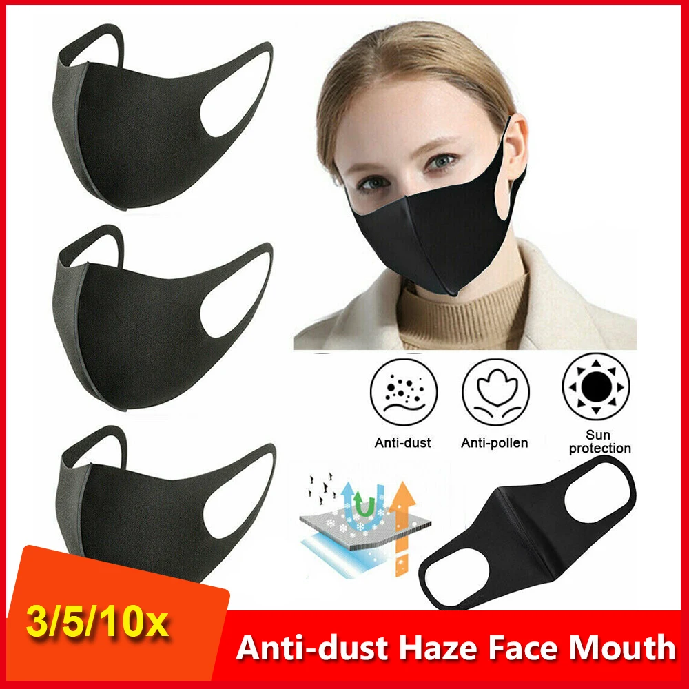 

3/5/10x Face Mask Face Mouth &Nose Protection Reusable Dust Masks Washable For Germ Protect Mondkapjes Face-mask Scarf Mask
