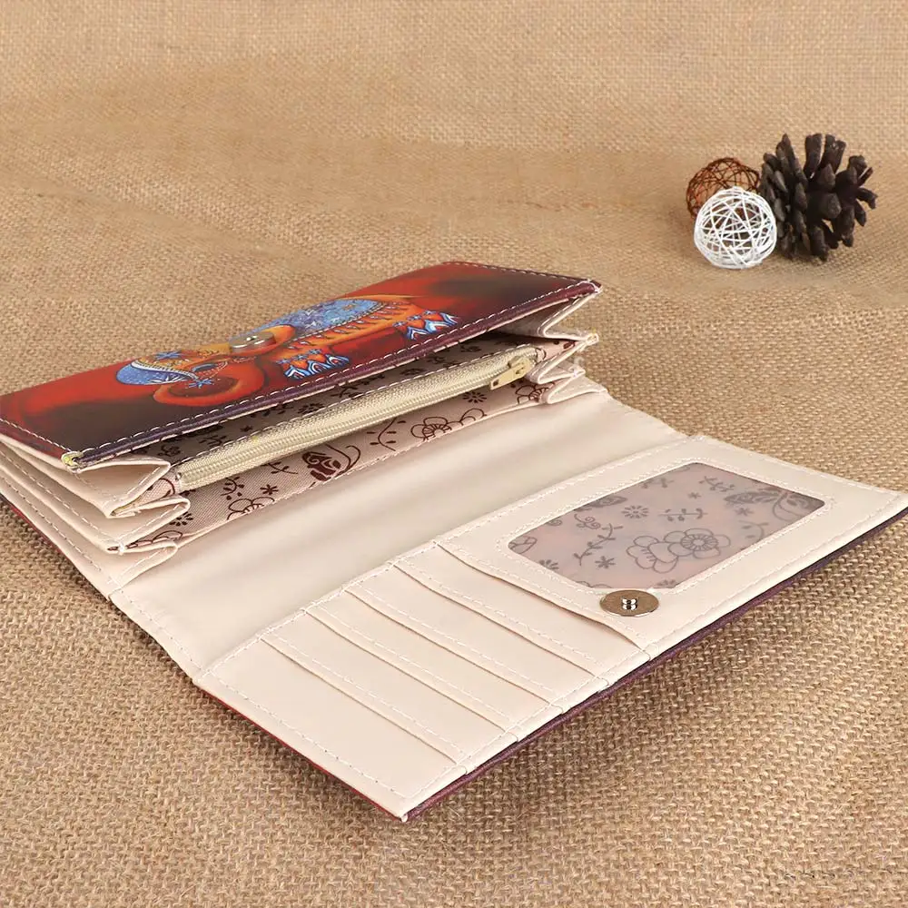 Модные женские кошельки дамская сумка кошелек для монет милый длинный клатч с