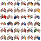 Значок на лацкан с флагом Великобритании и Германии Великобритании и России, коллекция знаков с флагом страны дружбы