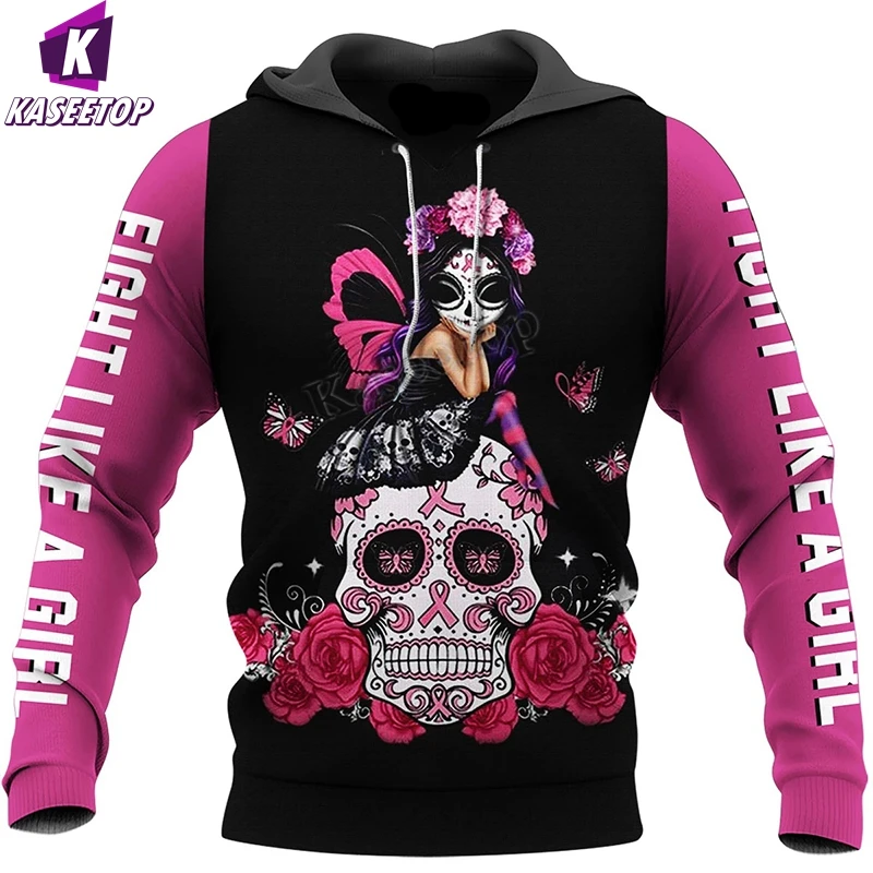 

Мужская толстовка с длинным рукавом Fallwinter, Повседневная Толстовка с 3D-принтом черепа и розы в готическом стиле, уличная одежда в стиле Харад...