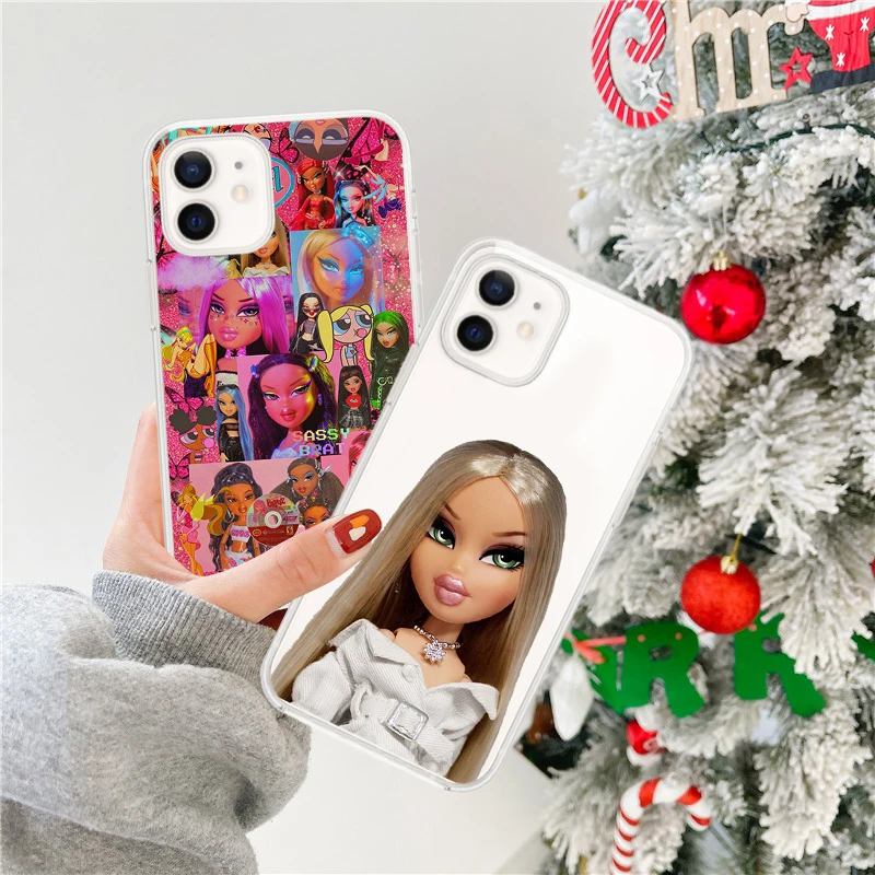 

Doll Bratz Silicone Phone Case For iPhone X XR XS Max 6 6S 7 8 Plus SE2020 12mini Sexy Cute Bratz Cover For iPhone 12 11 Pro Max