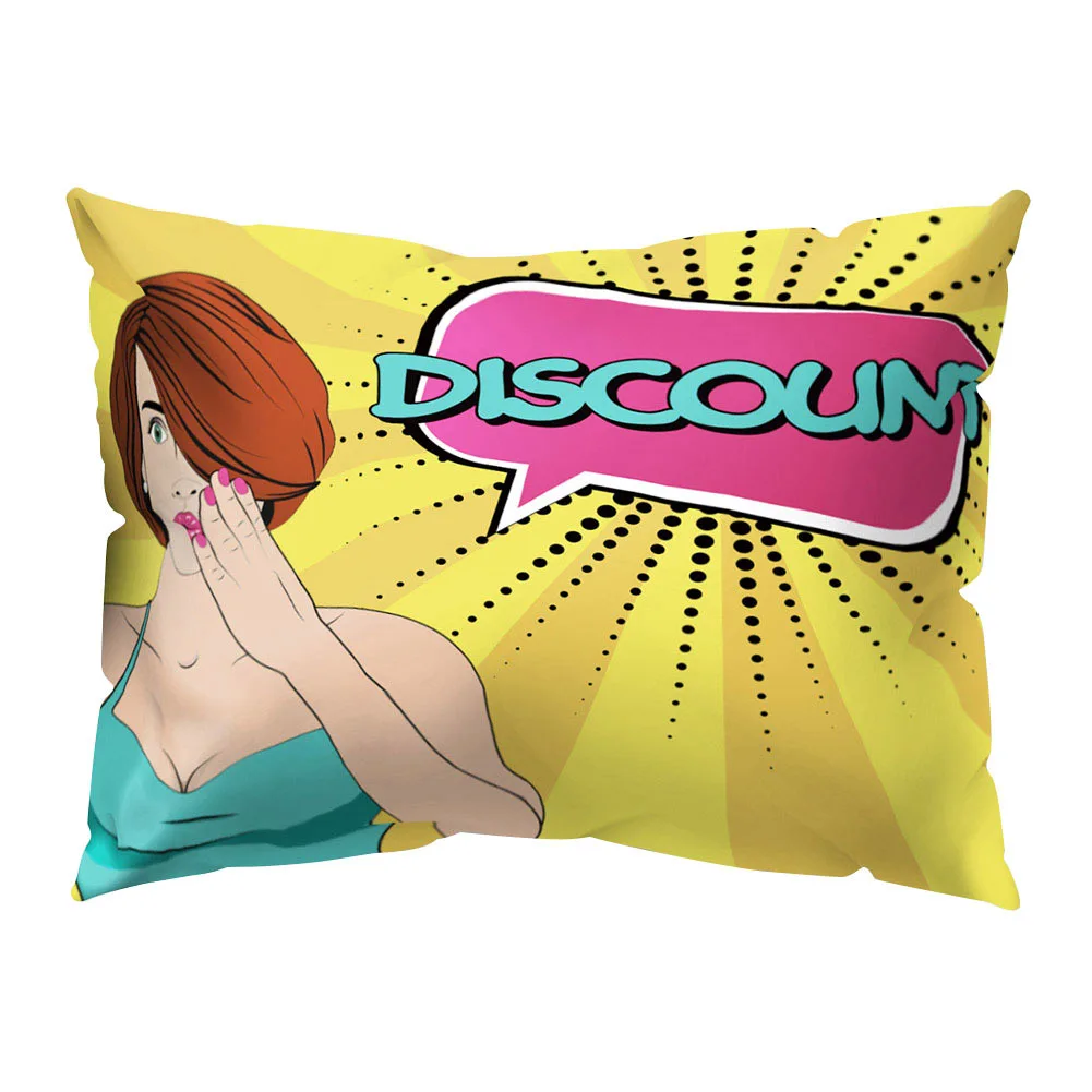 Креативный квадратный чехол для подушки с красивым принтом постельные