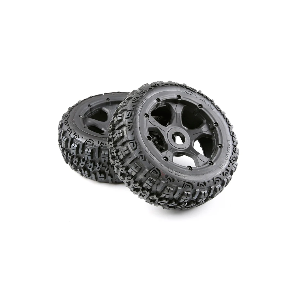 Полный комплект резиновых передних и задних колес для двигателя 1/5 HPI BAJA 5B Rovan