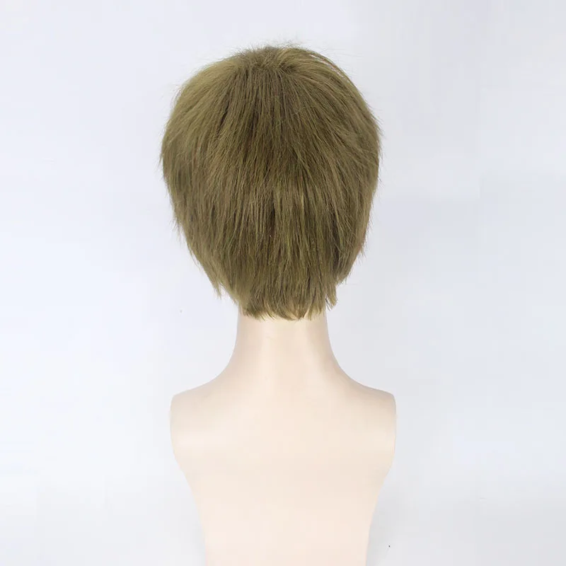 

High Quality Makoto Tachibana Free! Cosplay Wig Short Linen Gray Green Costume Play Wigs Halloween Costumes Hair