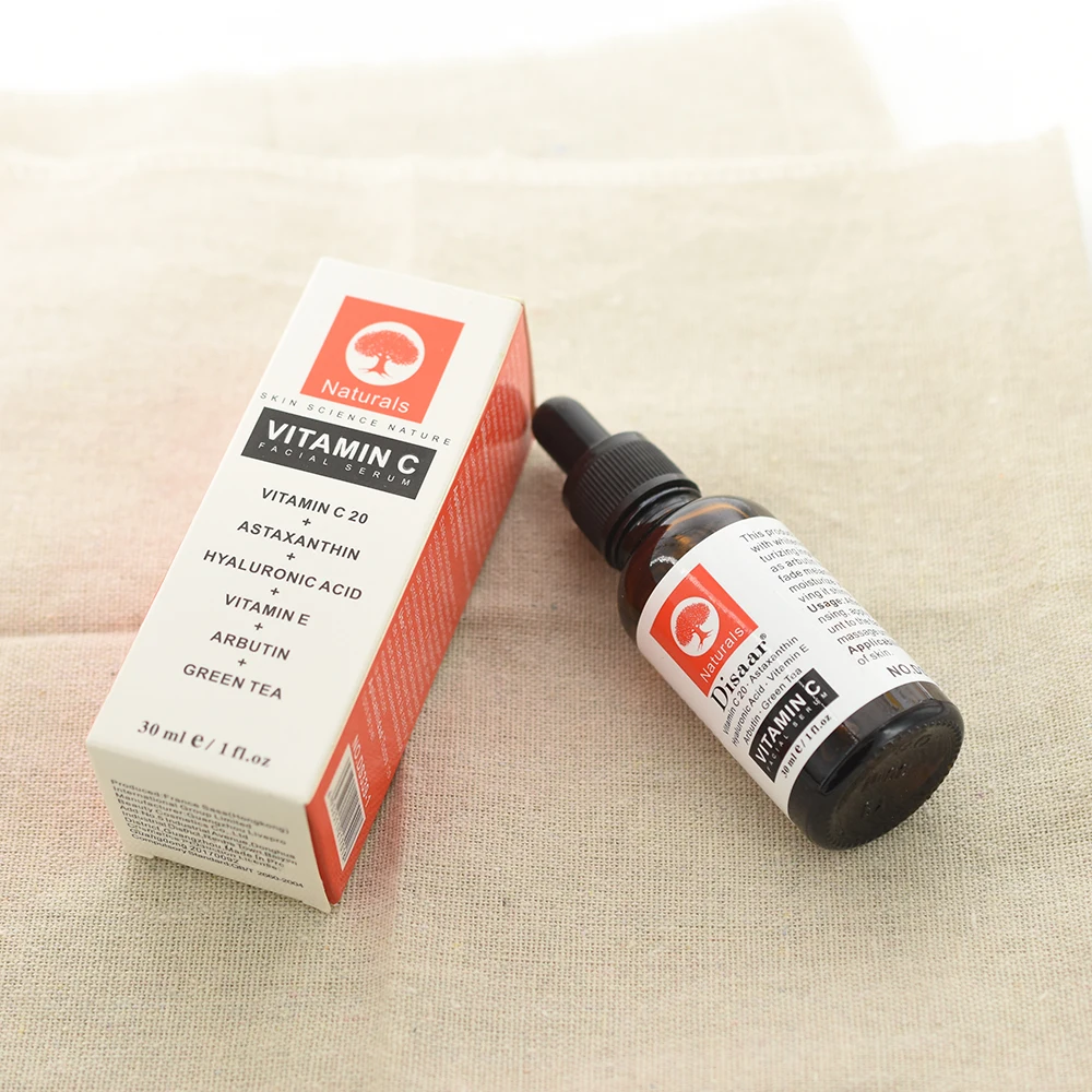30ml Vitamin C Serum Women Face Skin Care Firming Hyaluronic Acid Anti-Aging Wrinkle Whitening Repair Freckle Spots | Красота и