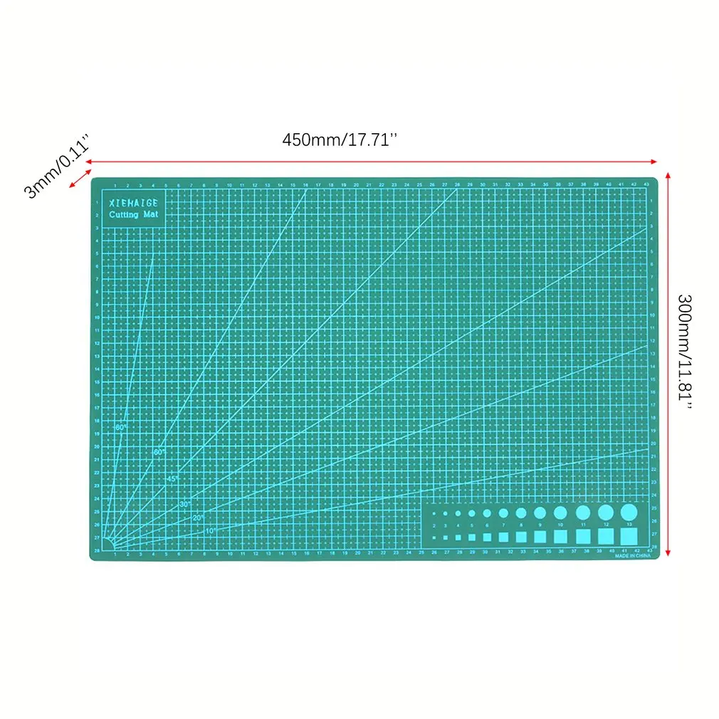 

A3 Cutting Mat Cutting Underlay Cutting Plate Handmade Tool For Hand Form Block Durable PVC Material
