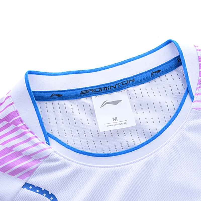 (Break Code) женские футболки для бадминтона Li-Ning дышащие удобные спортивные с сухой