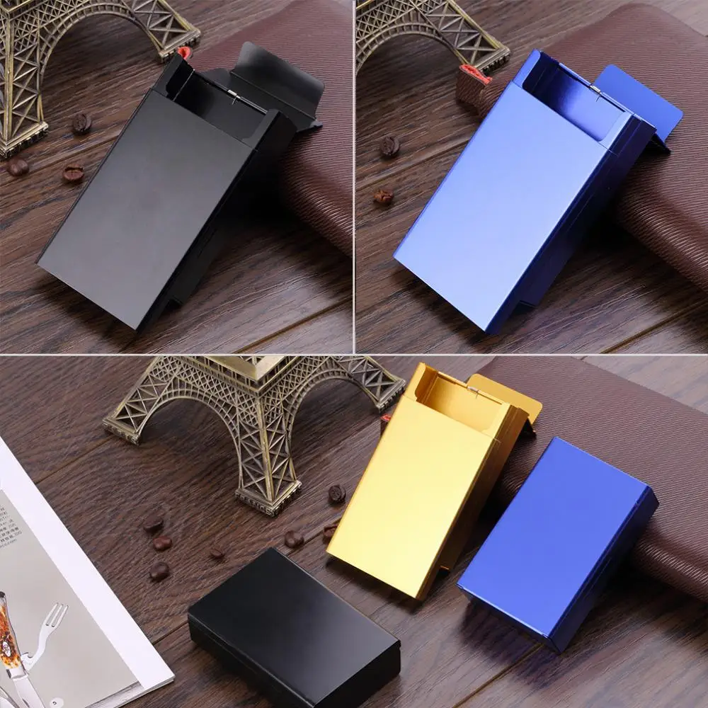 Коробка для хранения сигарет алюминиевый чехол держатель табака три цвета | Дом и