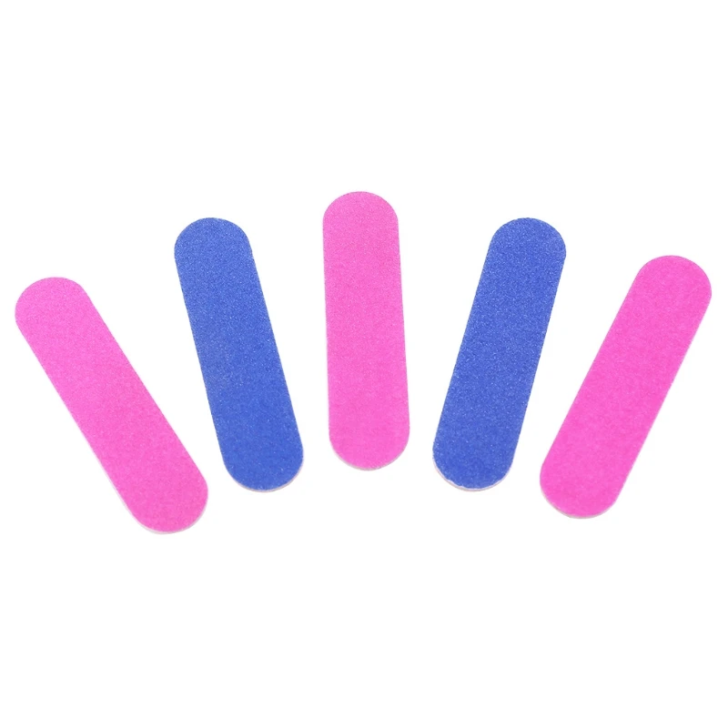 Новинка 100 шт. маникюрный Маникюр 2-сторонний полировальный шлифовальный пилочка
