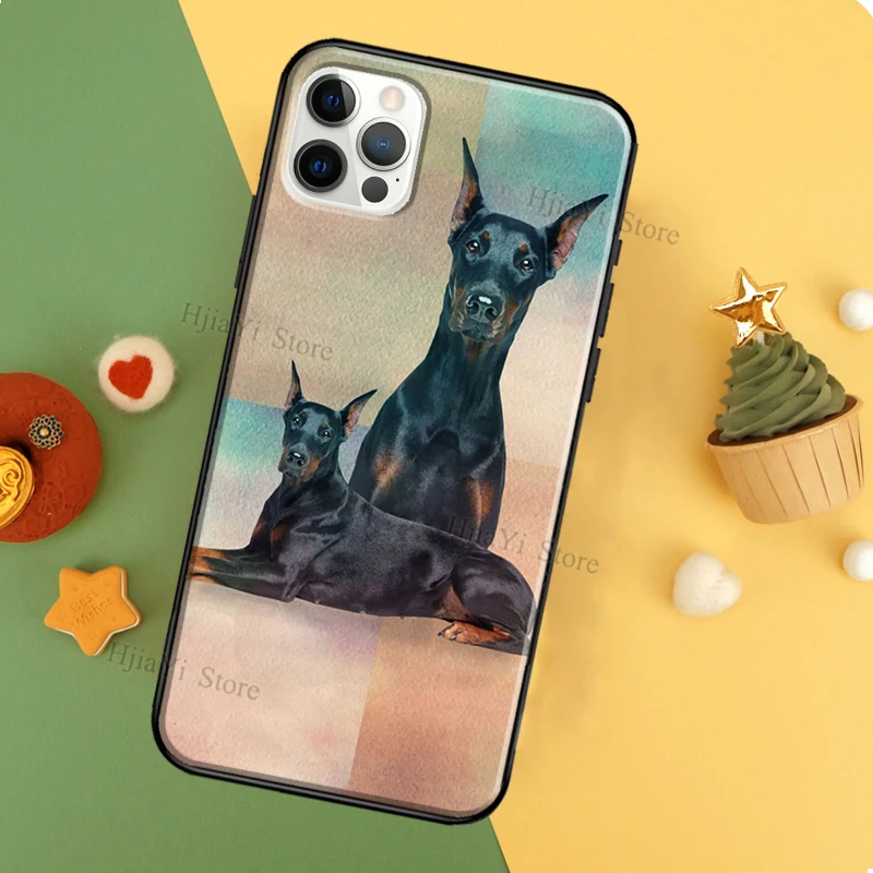 Чехол Doberman Dog Coque для iPhone 11 12 Pro Max 13 XS MAX 6 7 8 Plus 5S SE 2020 X XR чехол | Мобильные телефоны и
