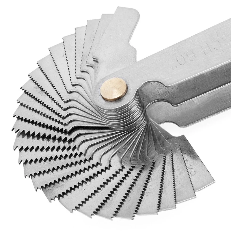 

Thread Gauge Pitch Cutting Gages Measuring Tool SAE Type Metric Metric 60 55