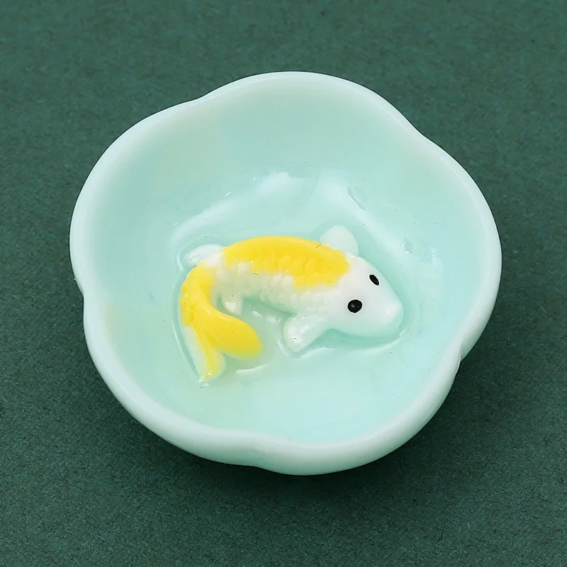 10 шт. милая маленькая чайная чаша с рыбками Кабошон из смолы для скрапбукинга