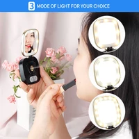 usb charging makeup mirror with nano mist sprayer cosmetic lamp mirror facial humidifier portable led light mirror beauty device