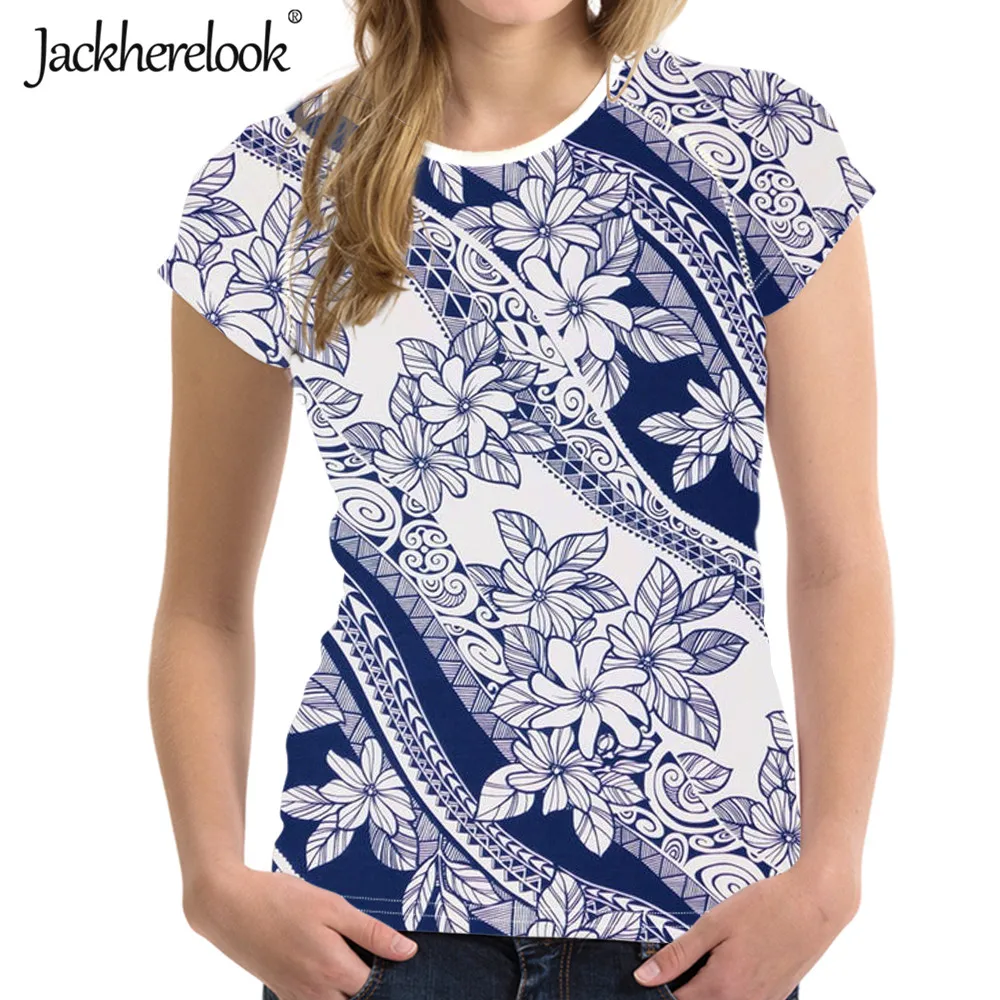 

Футболка Jackherelook женская с принтом татуировок, элегантный топ с коротким рукавом, уличная одежда, таитянская тиара Тапа