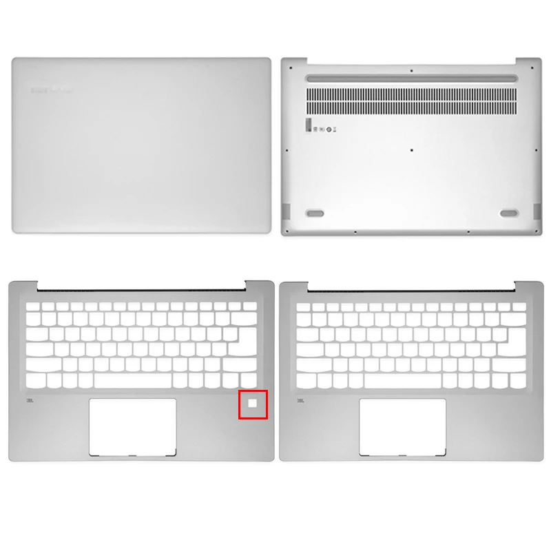 

NEW Metal Top Back Case For Lenovo Ideapad 720S-14 720S-14IKB Laptop Lcd Back Cover/Palmrest/Bottom Case Top Cover Silver