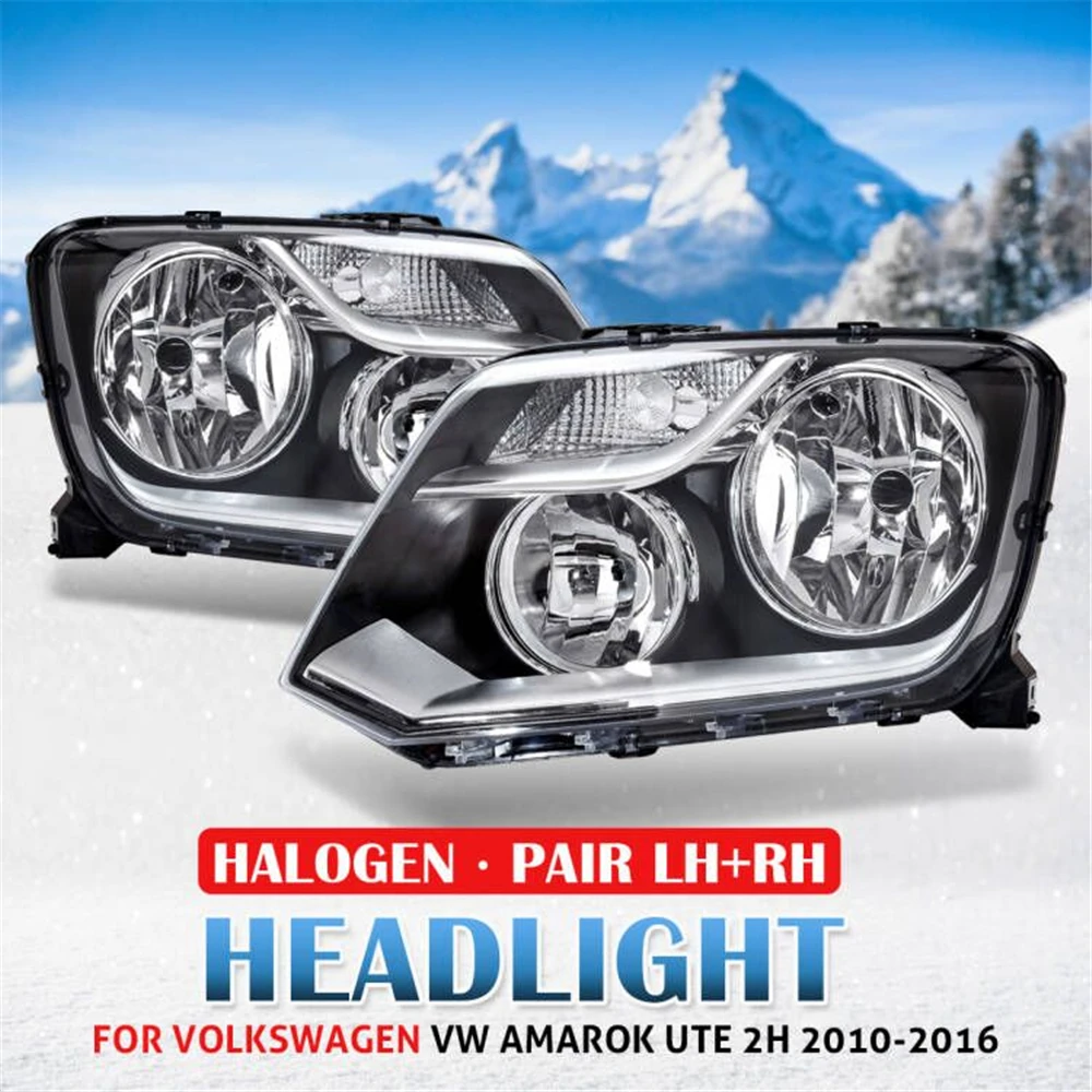 

1 Pair LH+RH Head Light Turn Signal Lamp for Volkswagen VW Amarok Ute 2H 2010~2016