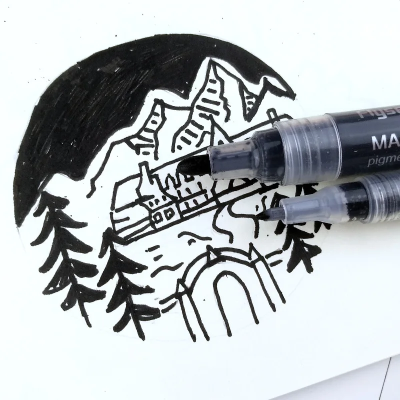 Цветная ручка для рисования на водной основе 35 цветов набор керамических