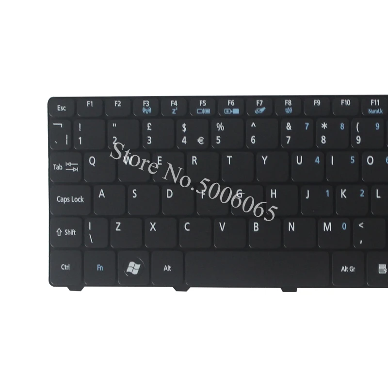 Клавиатура для ноутбуков Acer Aspire One ZE6 ZE7 пав70 nav80 NAV50 350 eM350 NAV51 355 eM355 D255E AOD255E NAV70 POVE6 UK |
