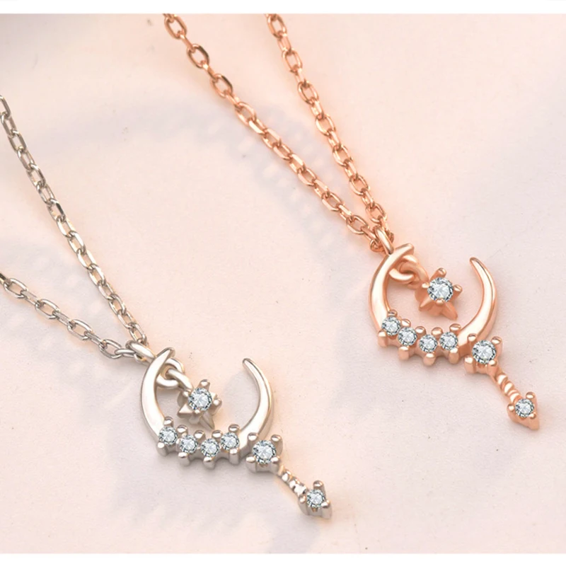 925 стерлингового серебра с изображением Луны и звезд покрытием из золота 14к