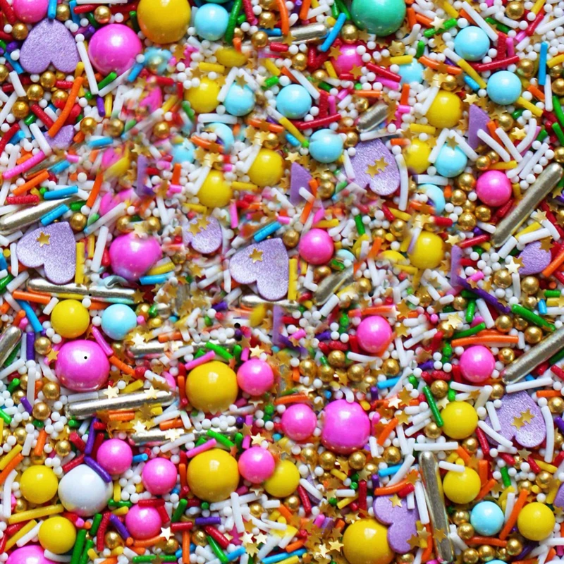Съедобные Цветной Сахар Бусины разнообразных жемчужных сахарные шарики помадка