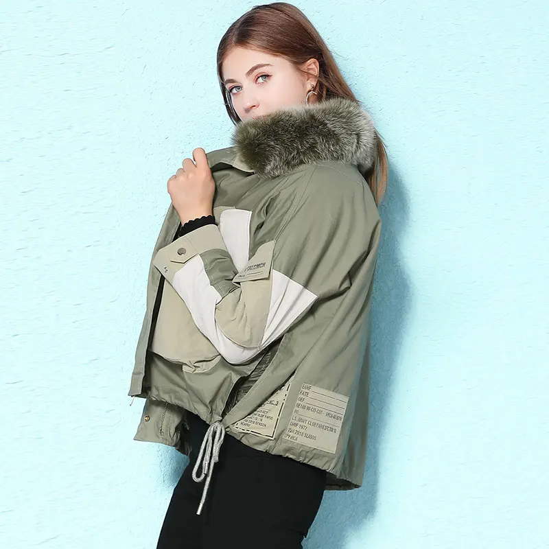 Женский короткий пуховик с капюшоном куртка со съемной подкладкой и воротником