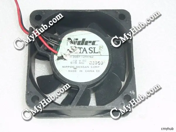 Для Nikon D06T 12TH 02 DC12V 0.10A 6025 6CM 60mm 60x60x25mm 2pin охлаждающий вентилятор|Кулеры и системы