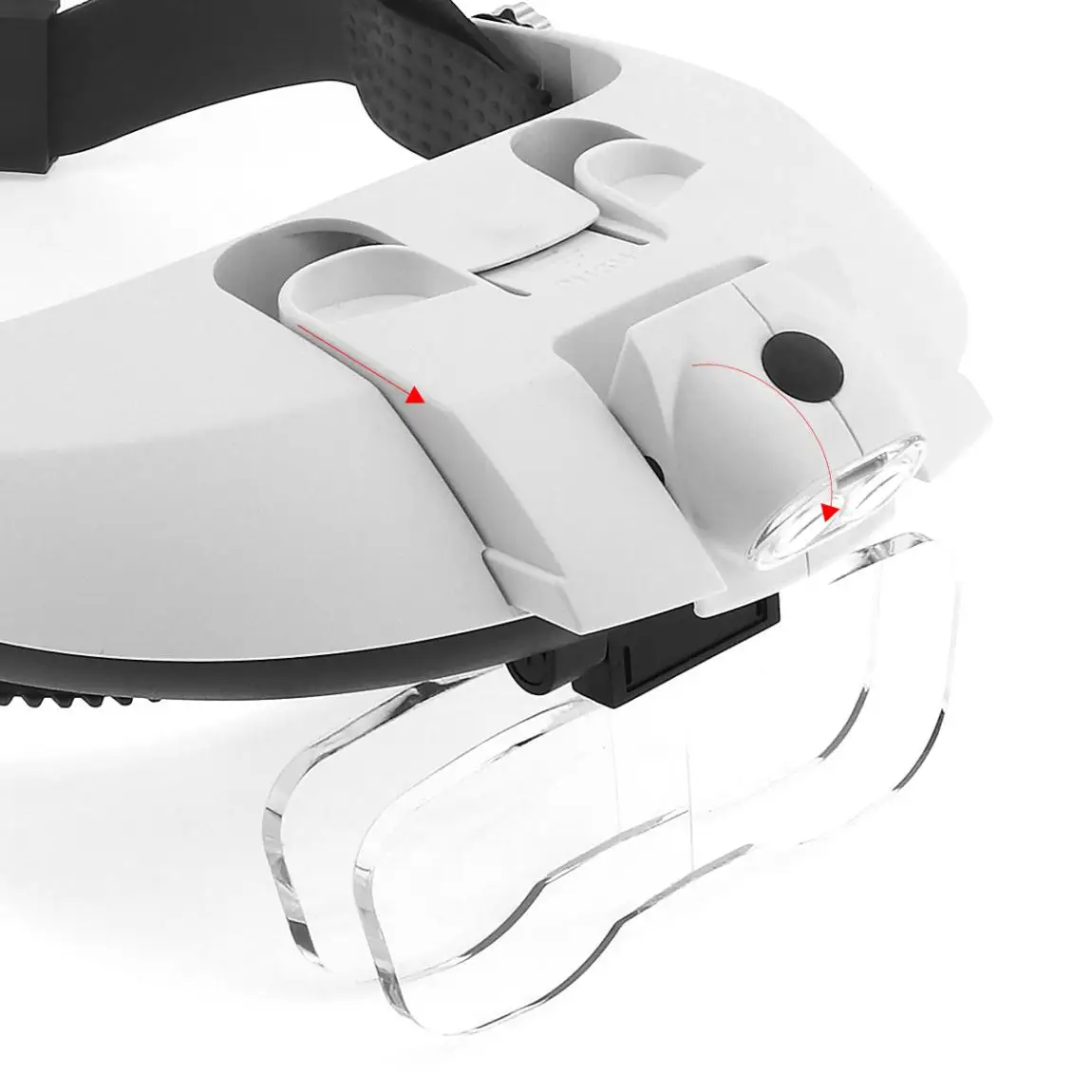 Регулируемый оголовье 5 линз бинокли Лупа 2LED ремонт ювелирных изделий Чтение