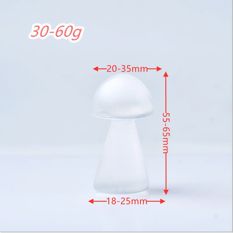 Натуральный белый селен маленький гриб Ручной Работы Хрустальный резьбовой