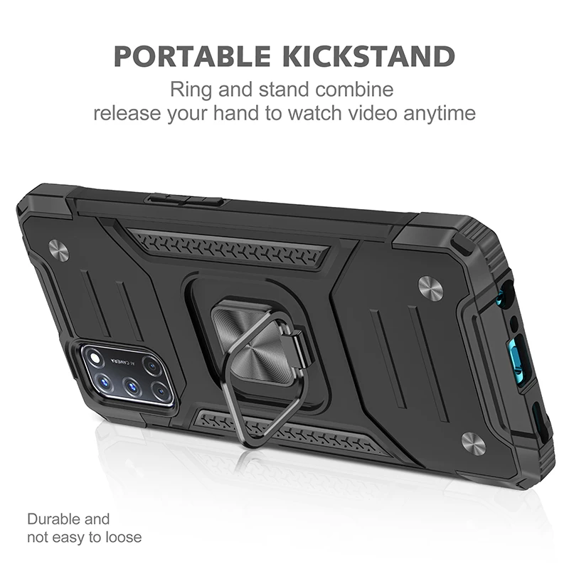 

Powerful Heavy Duty Rugged Case For OPPO A52 A72 Cases Military Grade Armor Protection Cover Stand Case