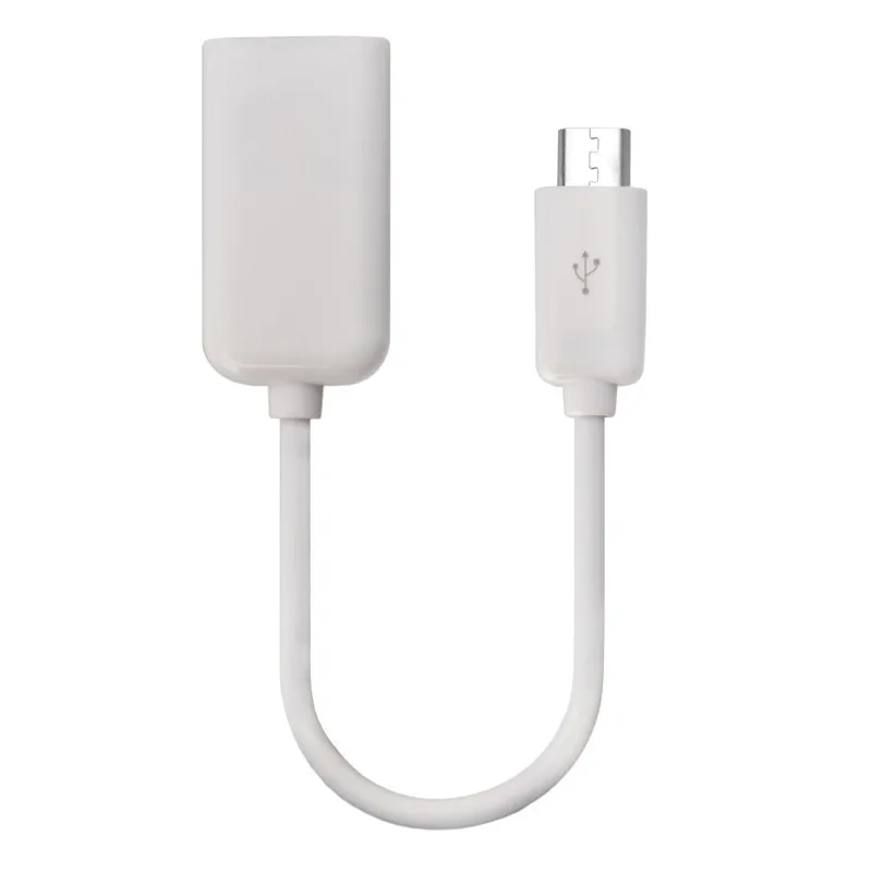 Протестированный цветной хост микро USB к USB Мини OTG кабель адаптер для samsung Xiaomi htc LG Android телефон для флеш-накопителя глянцевый