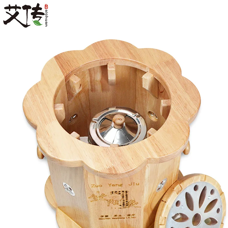 Oak Sit Moxibustion инструмент табурет бытовой конус для мокса-терапии сиденье копченое