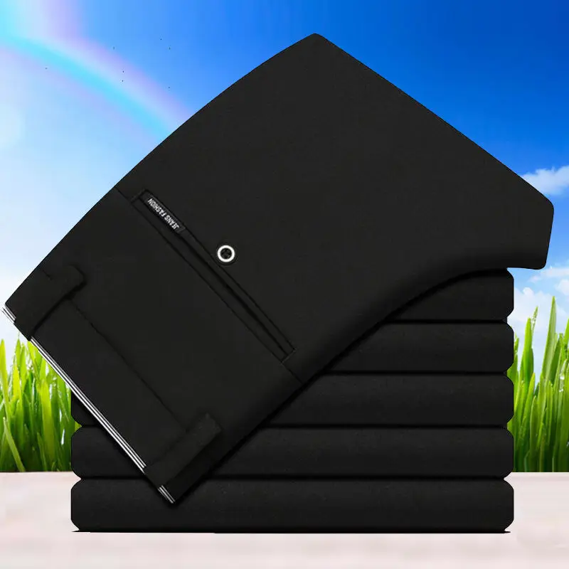 

Мужские классические брюки в клетку, повседневные облегающие классические винтажные Немнущиеся брюки в Корейском стиле для отдыха, лето 2020