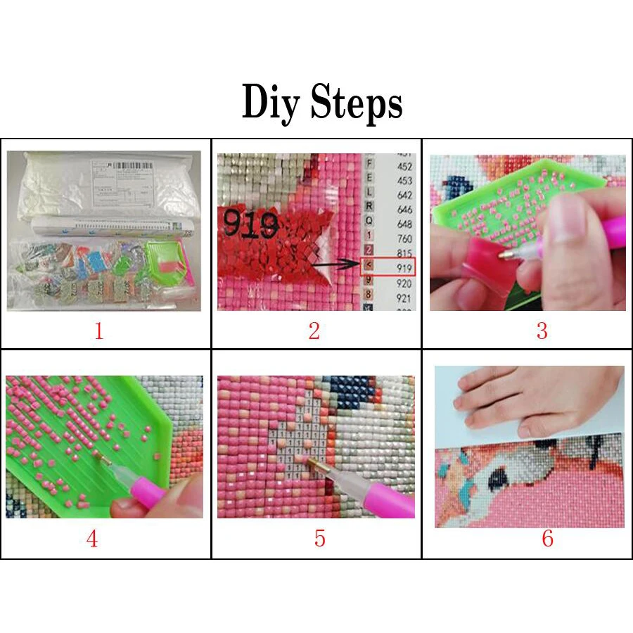 Набор для алмазной вышивки сделай сам 4 шт.|rhinestone painting|5d diy diamond5d |