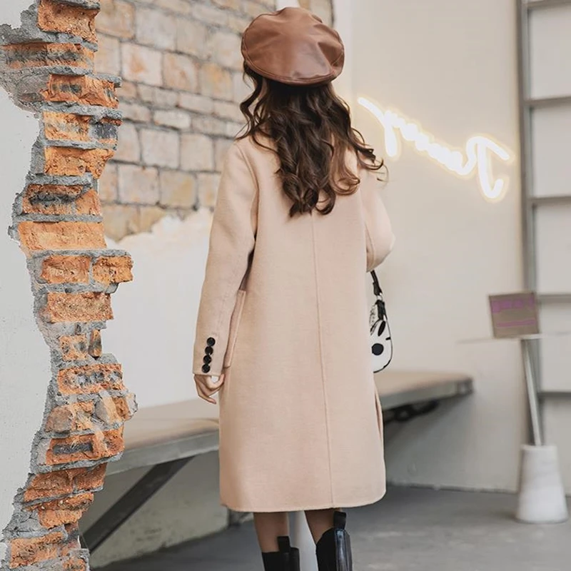 

Casual Children Coat Toddler Baby Girls Long Sleeve Winter Spring Warm Loose Thicken Buttons Pocket Outwear Red Beige High Quali